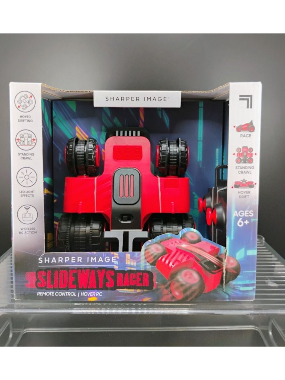 Sharper Image Slideways Racer RC Stunt Car With LED Lights